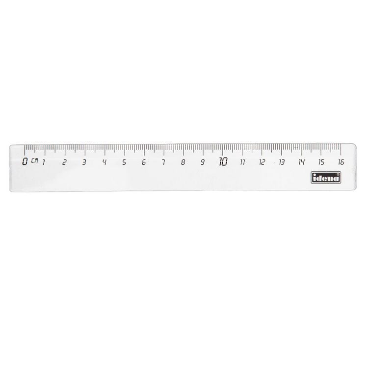 Produktbild: Idena Lineal transparent 16cm Blister