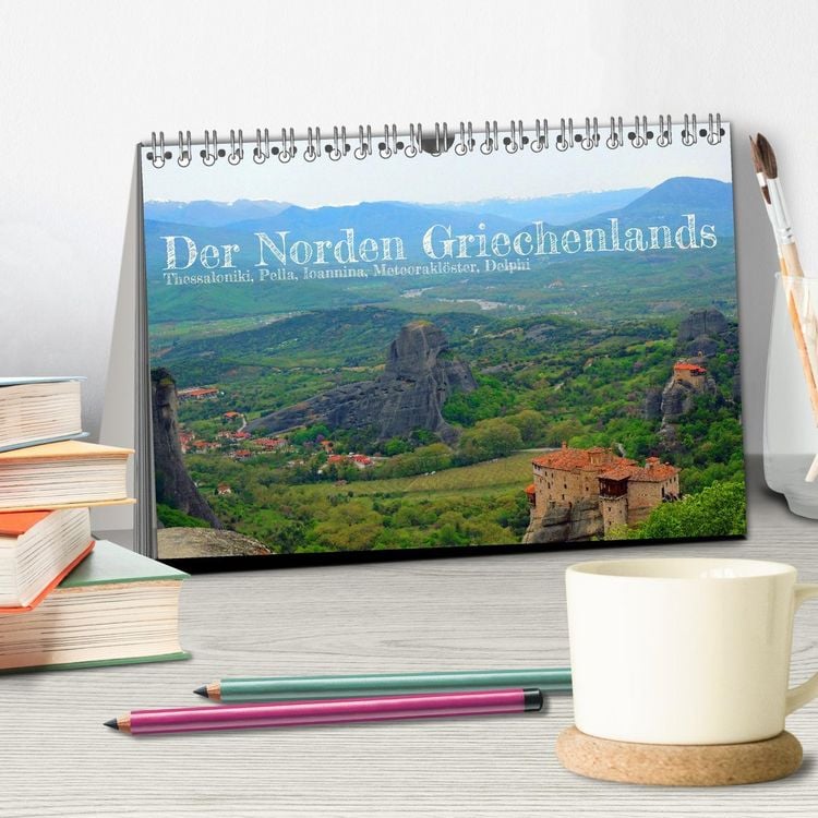 Produktbild: Der Norden Griechenlands (Tischkalender 2026 DIN A5 quer), CALVENDO Monatskalender