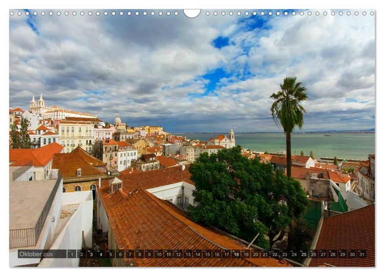 Produktbild: Lissabon &ndash; Portugals Metropole (Wandkalender 2026 DIN A3 quer), CALVENDO Monatskalender