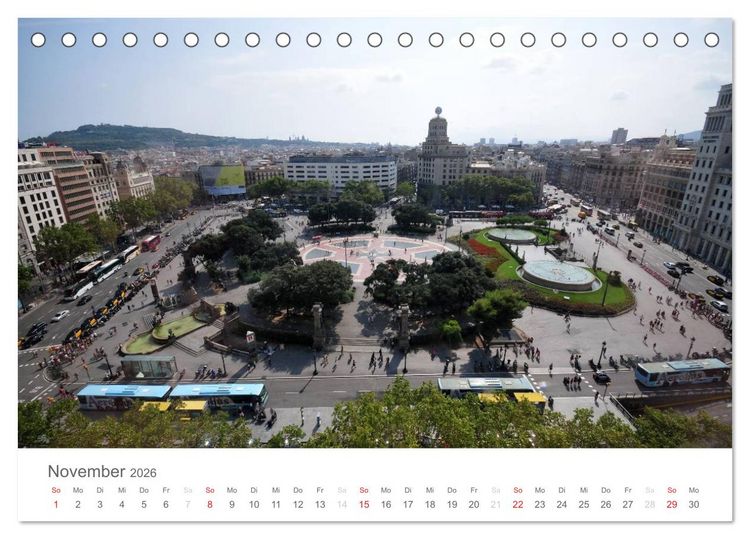 Produktbild: Barcelona im Auge der Kamera (Tischkalender 2026 DIN A5 quer), CALVENDO Monatskalender