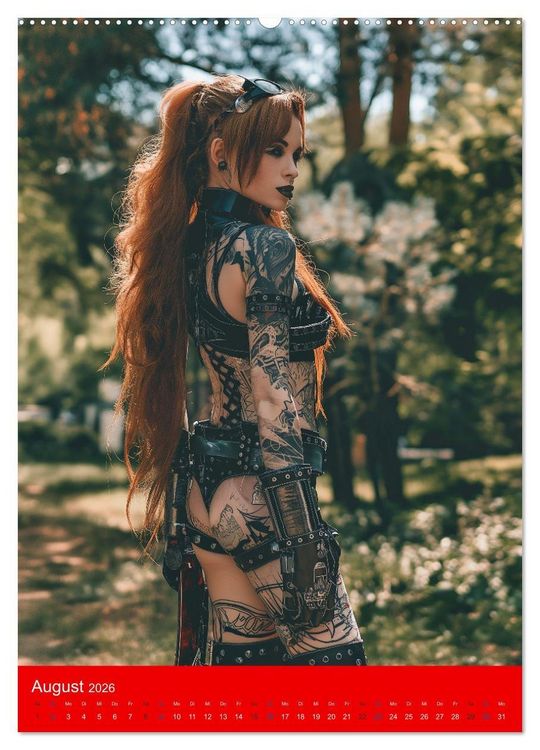 Produktbild: RED HAIR - Cyberladys (hochwertiger Premium Wandkalender 2026 DIN A2 hoch), Kunstdruck in Hochglanz