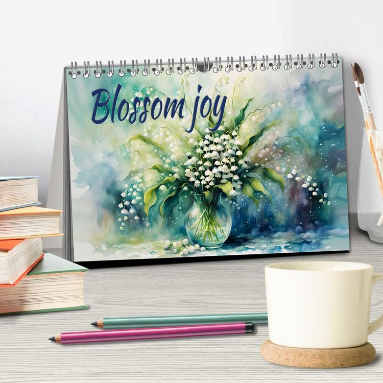 Produktbild: Blossom joy (Desk Calendar 2026 DIN A5 landscape), CALVENDO 12 Month DeskCalendar