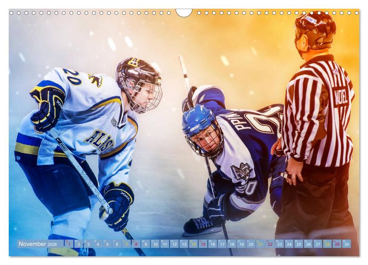 Produktbild: Eishockey - Fight (Wandkalender 2026 DIN A3 quer), CALVENDO Monatskalender