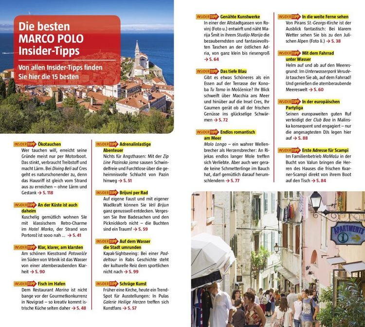Produktbild: MARCO POLO Reisef&uuml;hrer Kroatische K&uuml;ste Istrien, Kvarner
