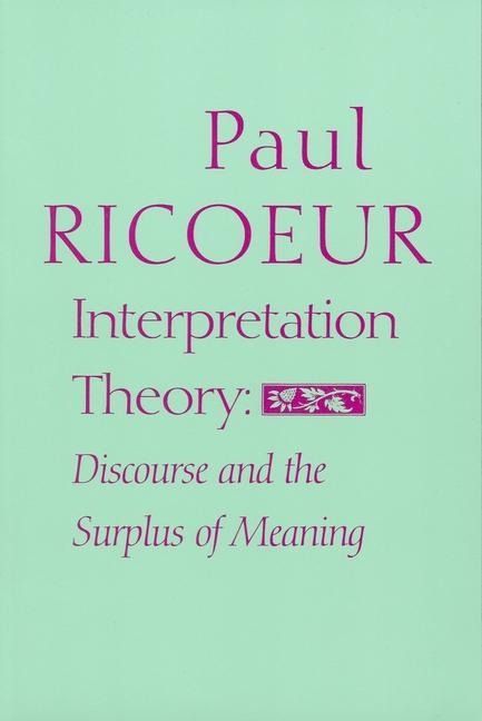 Produktbild: Ricoeur, P: Interpretation Theory