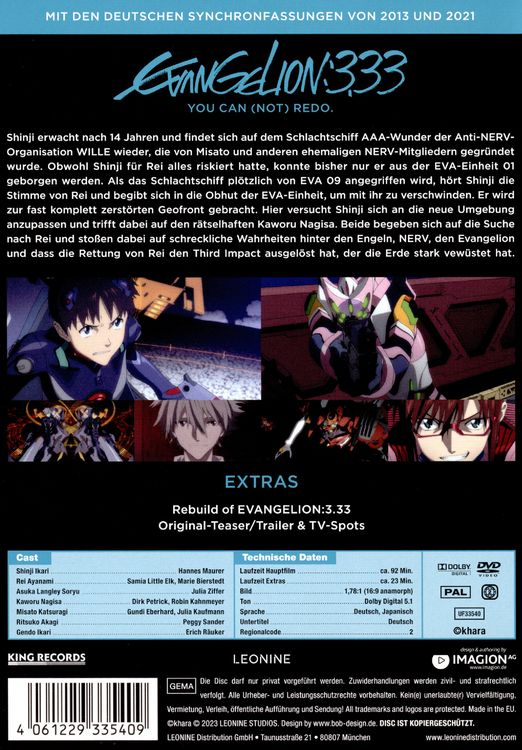 Produktbild: Evangelion: 3.33 - You can (not) redo