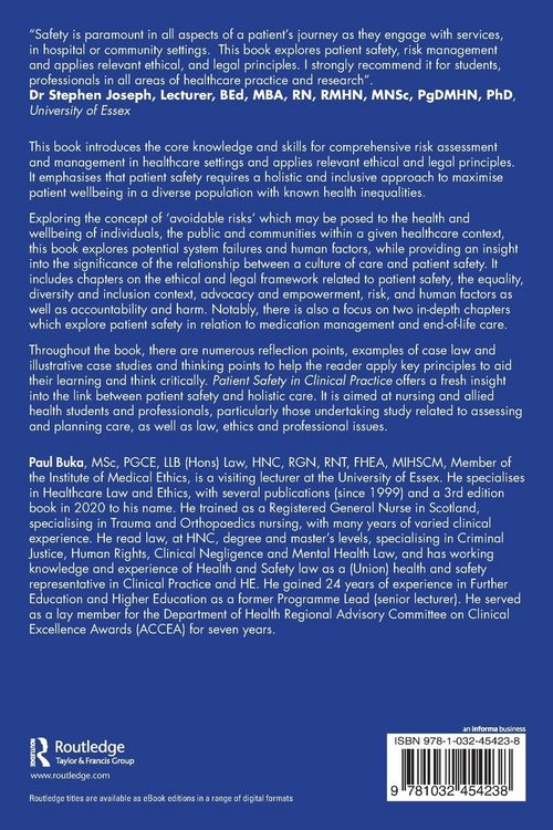 Produktbild: Patient Safety in Clinical Practice