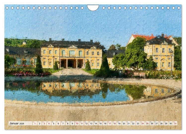 Produktbild: Gera gesehen mit Pinsel und &Ouml;l (Wandkalender 2026 DIN A4 quer), CALVENDO Monatskalender