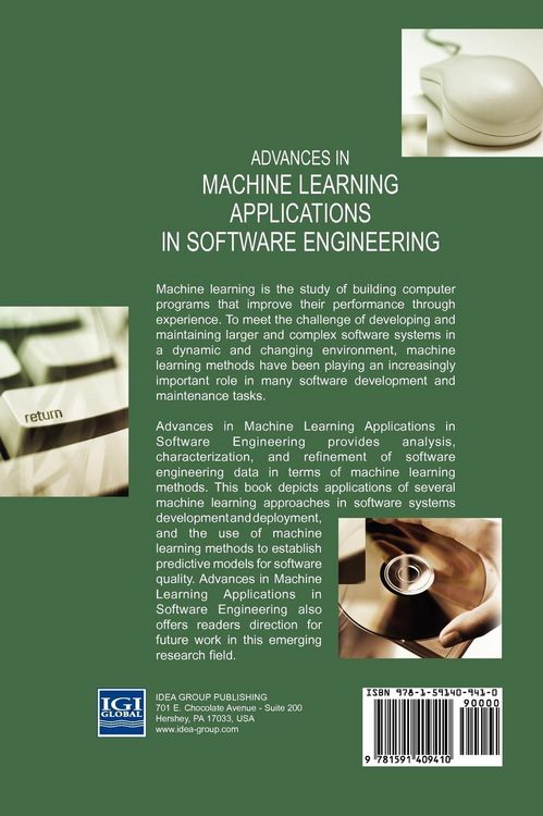 Produktbild: Advances in Machine Learning Applications in Software Engineering