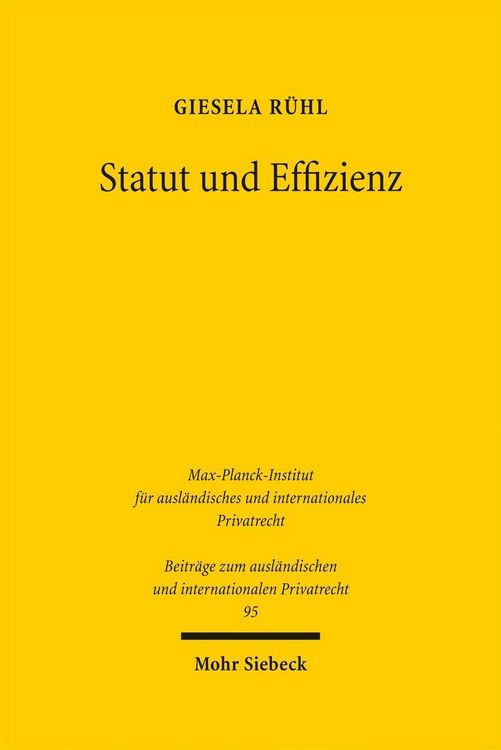 Produktbild: Statut und Effizienz