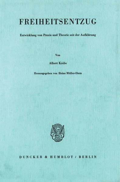 Produktbild: Freiheitsentzug.