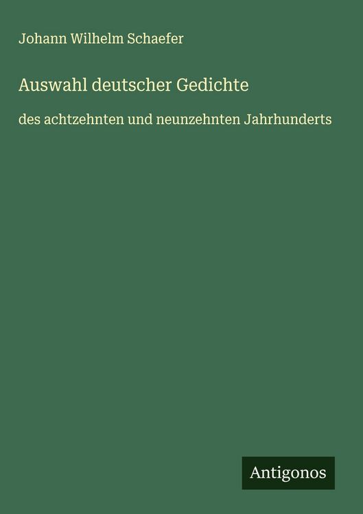 Produktbild: Auswahl deutscher Gedichte