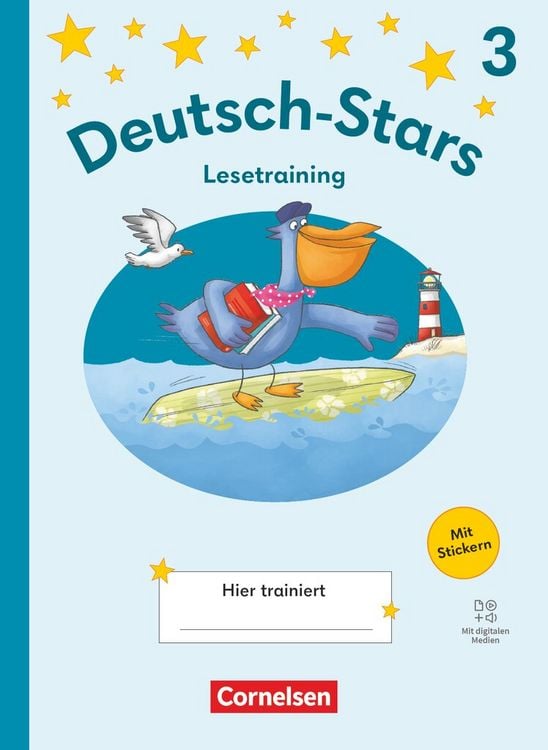 Produktbild: Deutsch-Stars 3. Schuljahr - Lesetraining Ausgabe 2025 - &Uuml;bungsheft