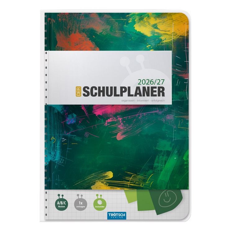 Produktbild: TR&Ouml;TSCH - Schulplaner Gr&uuml;n 26/27