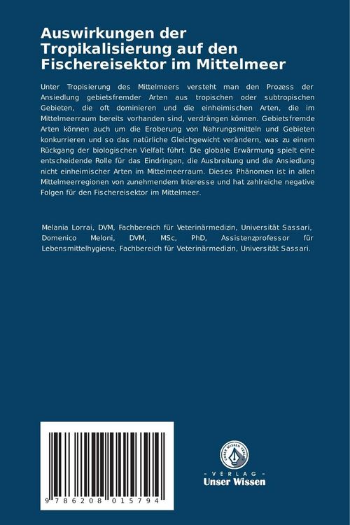 Produktbild: Auswirkungen der Tropikalisierung auf den Fischereisektor im Mittelmeer