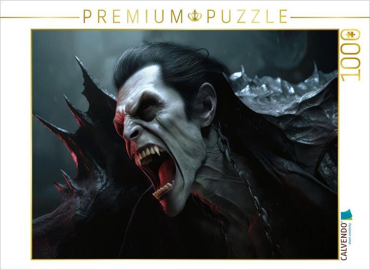 Produktbild: CALVENDO Puzzle Vampir Dracula | 1000 Teile Lege-Gr&ouml;&szlig;e 64x48cm Foto-Puzzle f&uuml;r gl&uuml;ckliche Stunden