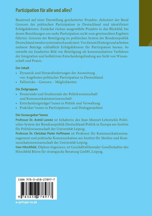 Produktbild: Partizipation f&uuml;r alle und alles?