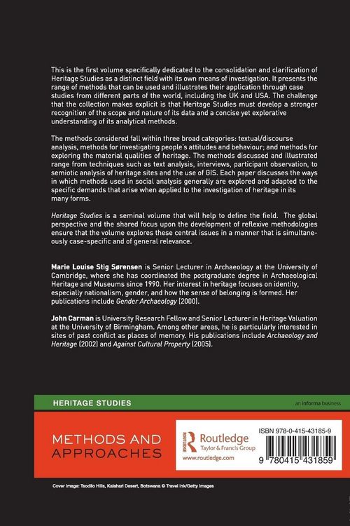 Produktbild: Heritage Studies