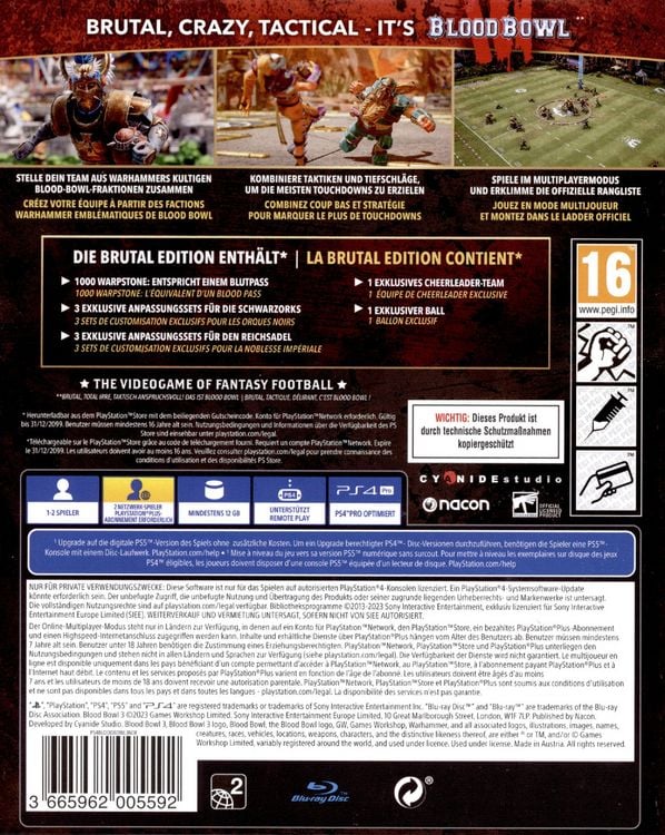 Produktbild: Blood Bowl 3 [PS4] USK/PEGI