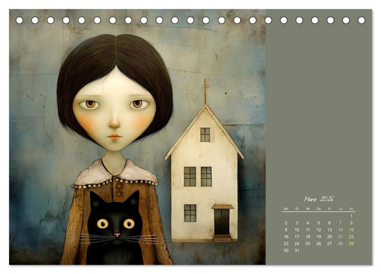 Produktbild: Die Katze - mein Freund (Tischkalender 2026 DIN A5 quer), CALVENDO Monatskalender