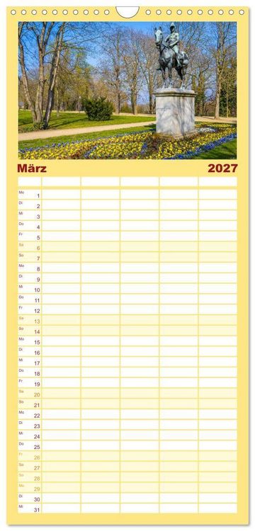 Produktbild: Familienplaner 2027 - Merseburg - Meine Domstadt an der Saale mit 5 Spalten (Wandkalender, 21 x 45 cm) CALVENDO