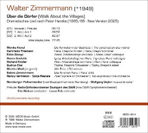 Produktbild: Walter Zimmermann: &Uuml;ber die D&ouml;rfer - Dramatisches