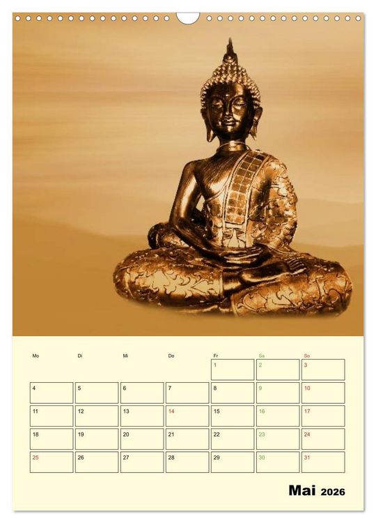 Produktbild: Buddhismus (Wandkalender 2026 DIN A3 hoch), CALVENDO Monatskalender