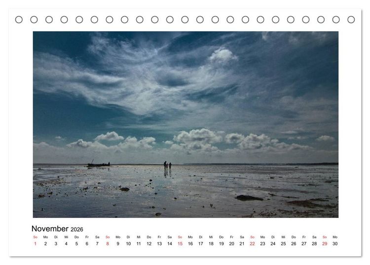 Produktbild: Sylt - Tage am Meer (Tischkalender 2026 DIN A5 quer), CALVENDO Monatskalender