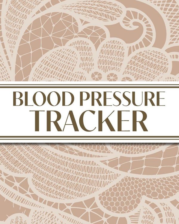 Produktbild: XL Large Print 1-Year Blood Pressure Tracker (Beige Lace)