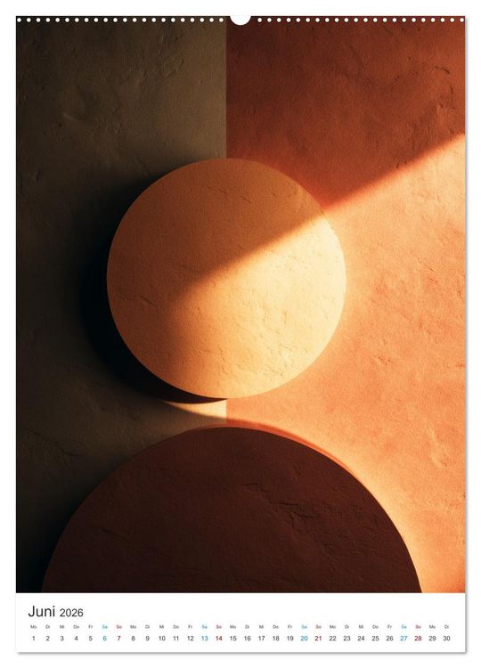 Produktbild: Minimalistische Kunstwerke (hochwertiger Premium Wandkalender 2026 DIN A2 hoch), Kunstdruck in Hochglanz