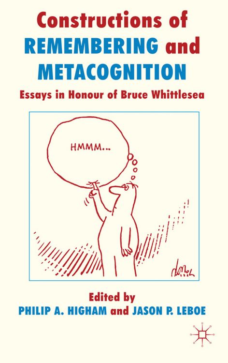Produktbild: Constructions of Remembering and Metacognition