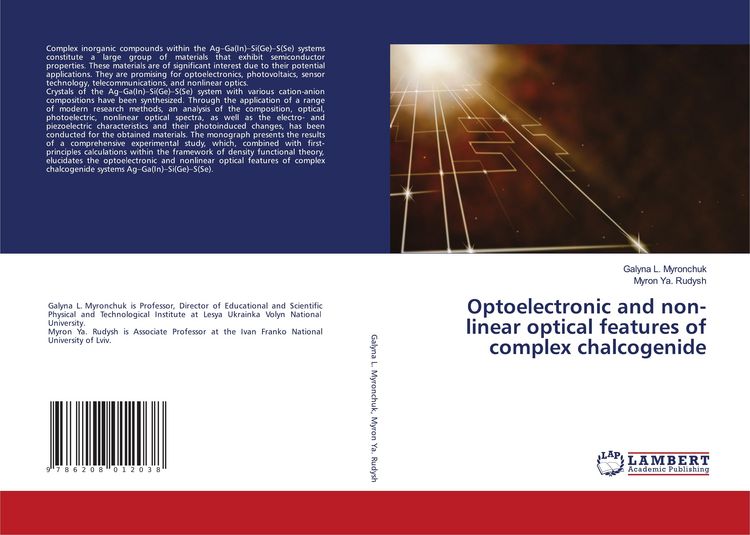 Produktbild: Optoelectronic and non-linear optical features of complex chalcogenide