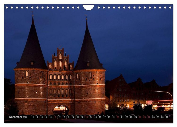 Produktbild: Ostseeperle L&uuml;beck (Wandkalender 2026 DIN A4 quer), CALVENDO Monatskalender