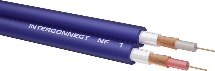 Produktbild: Cinch Audio Anschlusskabel [2x Cinch-Stecker - 2x Cinch-Stecker] 2.00 m Blau vergoldete Steckkontakte Oehlbach NF 1 Master