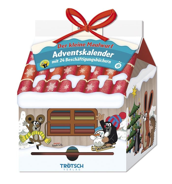 Produktbild: TR&Ouml;TSCH &ndash; Adventskalender Haus "Der kleine Maulwurf " | Weihnachtskalender mit 24 kleinen Besch&auml;ftigungsb&uuml;chern