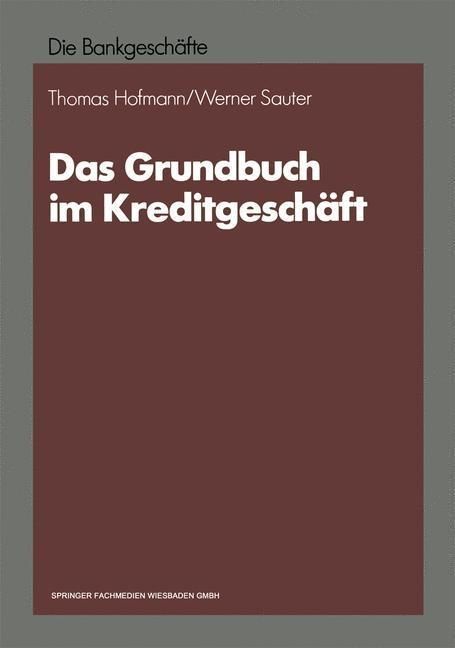 Produktbild: Das Grundbuch im Kreditgesch&auml;ft