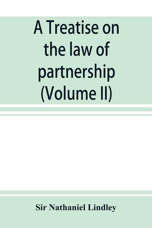 Produktbild: A treatise on the law of partnership (Volume II)