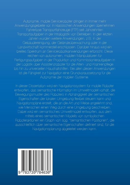 Produktbild: Semantische Kartierung und Navigation f&uuml;r mobile Roboter
