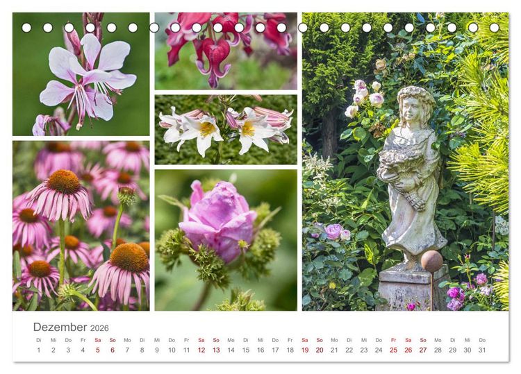 Produktbild: Ein Garten, der zum Verweilen einl&auml;dt (Tischkalender 2026 DIN A5 quer), CALVENDO Monatskalender