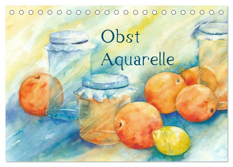 Produktbild: Obst Aquarelle (Tischkalender 2026 DIN A5 quer), CALVENDO Monatskalender