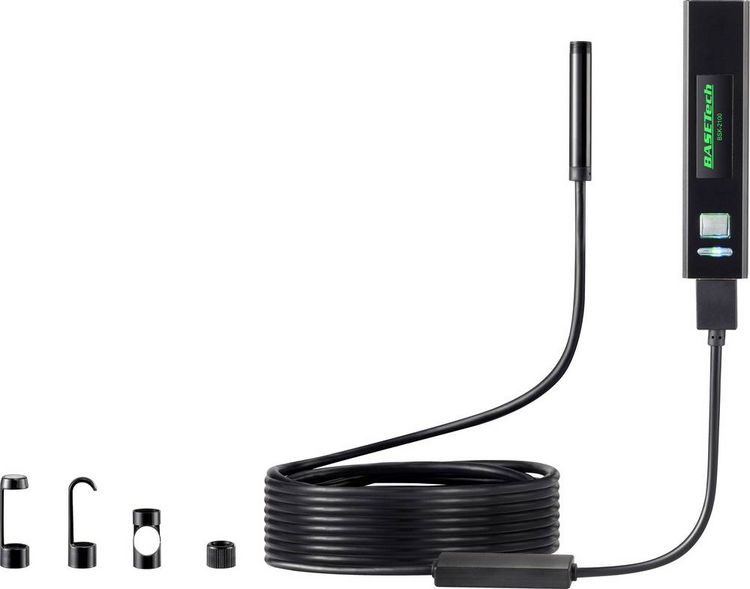 Produktbild: Basetech BSK-2100 USB-Endoskop Sonden-&Oslash;: 8mm Sonden-L&auml;nge: 10m