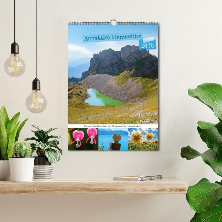 Produktbild: Attraktive Herzmotive 2026 (Wandkalender 2026 DIN A3 hoch), CALVENDO Monatskalender