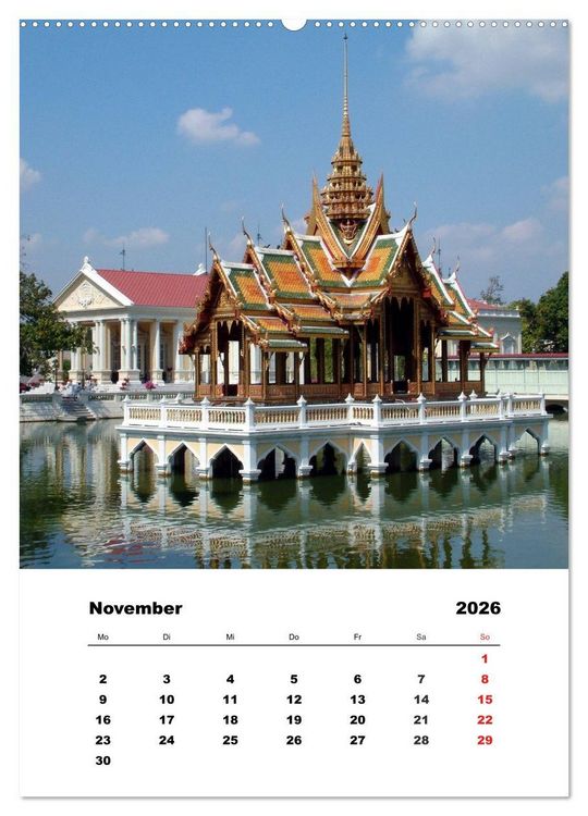 Produktbild: Thailand - Eine kleine Rundreise (Wandkalender 2026 DIN A2 hoch), CALVENDO Monatskalender