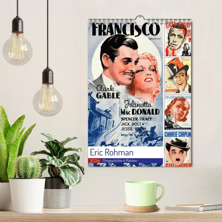 Produktbild: Eric Rohman - Filmgeschichte in Plakaten (Wandkalender 2026 DIN A4 hoch), CALVENDO Monatskalender