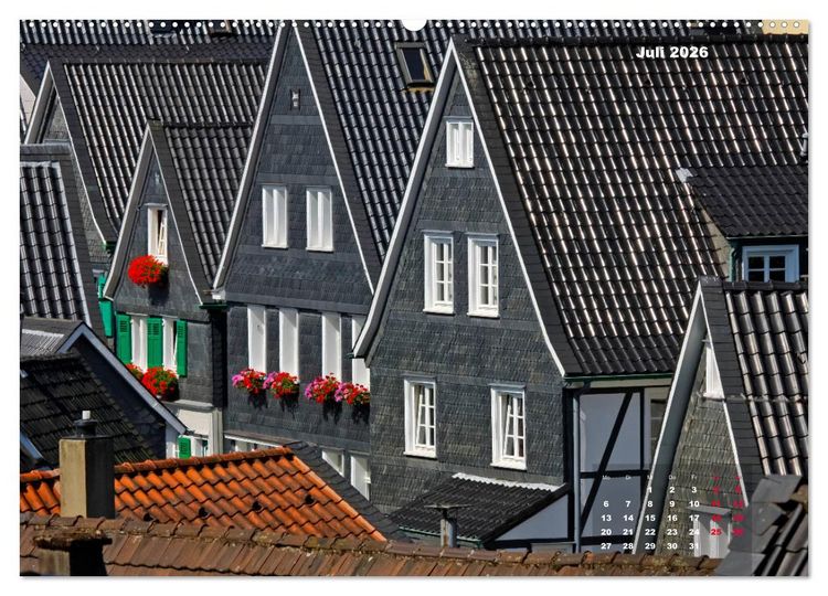 Produktbild: Bilderbogen Bergisches Land (hochwertiger Premium Wandkalender 2026 DIN A2 quer), Kunstdruck in Hochglanz