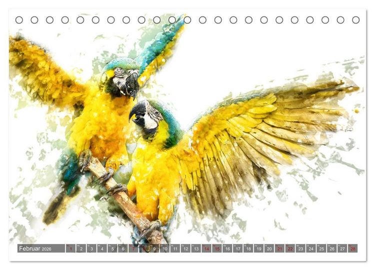 Produktbild: Tierportraits - Fine Art (Tischkalender 2026 DIN A5 quer), CALVENDO Monatskalender