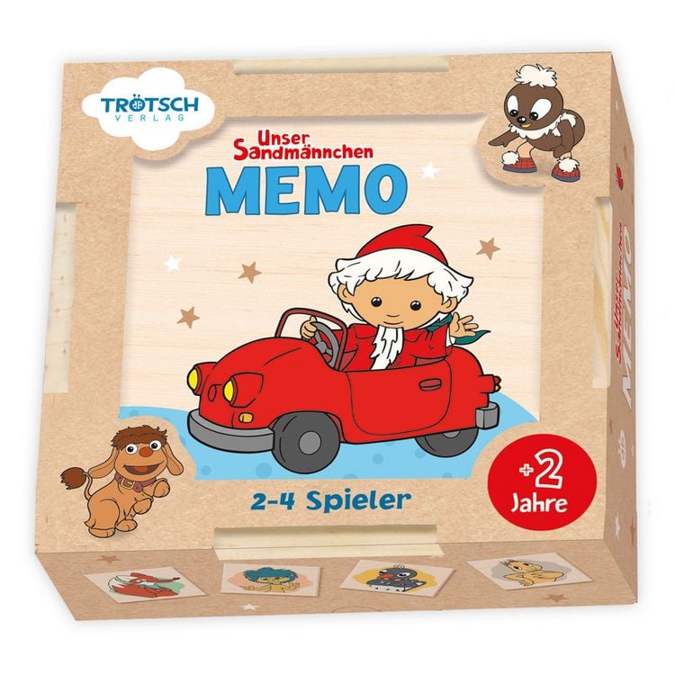 Produktbild: TR&Ouml;TSCH - Unser Sandm&auml;nnchen Memo aus Holz