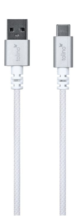 Produktbild: tolino USB-A zu USB-C Kabel - Wei&szlig;