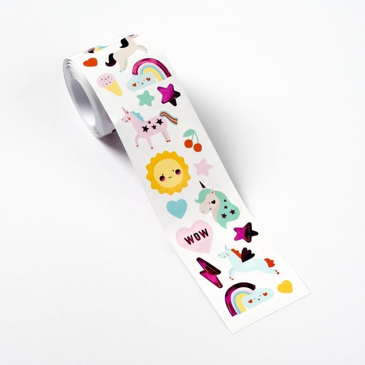 Produktbild: FOLIA&reg; Stickerrolle, Unicorn 352 St&uuml;ck