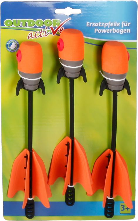 Produktbild: Outdoor active Ersatzpfeile f&uuml;r Powerbogen, 3 St&uuml;ck